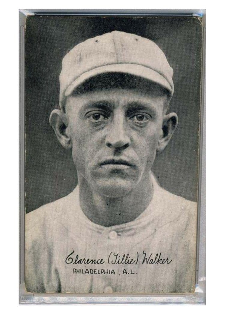 1922 Exhibits Clarence Walker card