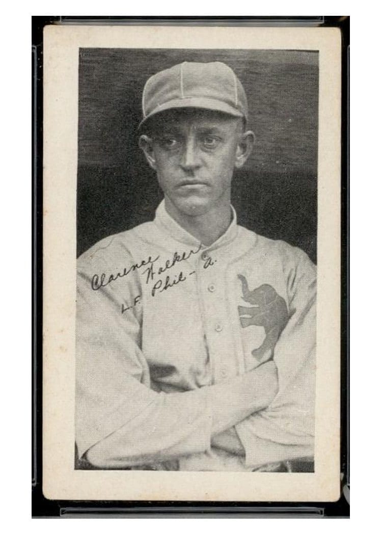 1922 W575 2 Clarence Walker Hand Cut card