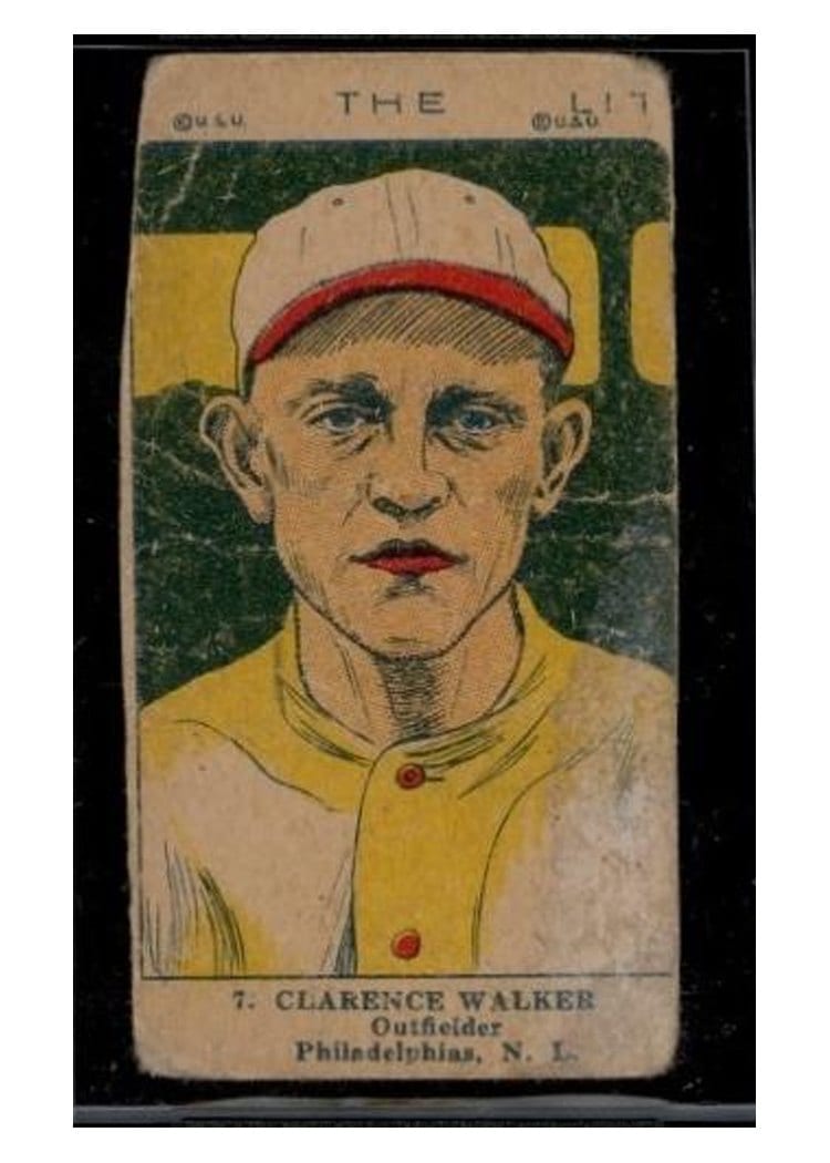 1923 W515 2 Clarence Walker #7 card