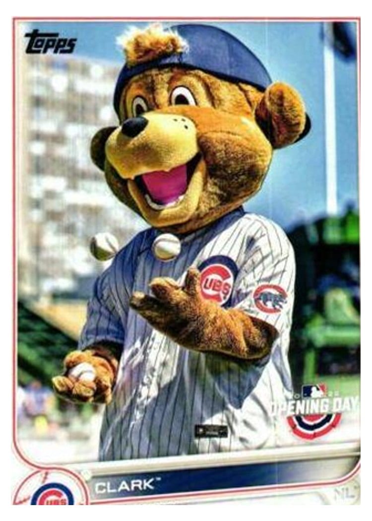 2022 Topps Opening Day Mascots Clark #M-3 card