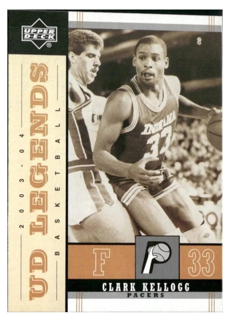 2003 Upper Deck Legends Throwback Clark Kellogg #37 card
