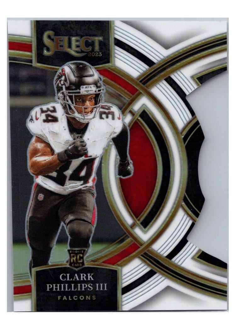 2023 Panini Select Base Set Clark Phillips III White Prizm Die-Cut #109 card