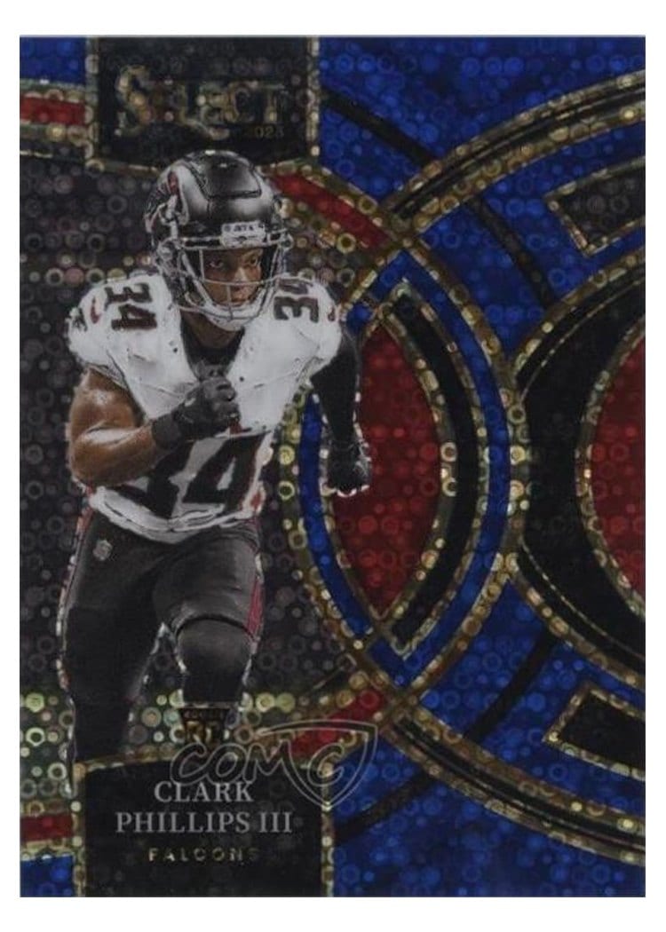 2023 Panini Select Base Set Clark Phillips III Disco Blue Prizm #109 card