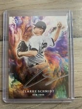 2021 Panini Chronicles Origins Signatures Silver Ink Clarke Schmidt #OS-CS card