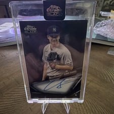 2021 Topps Chrome Black Autographs Clarke Schmidt #CBA-CSC card