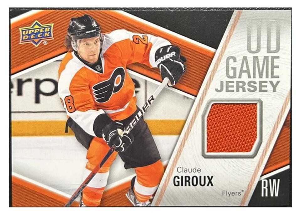 2011 Upper Deck UD Game Jersey Claude Giroux #GJ-CG card