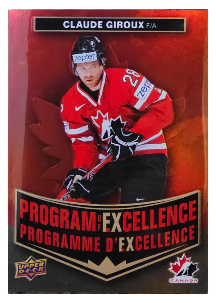 2025-26 Tim Hortons Team Canada Olympic Hockey Program of Excellence Claude Giroux #POE-4 card