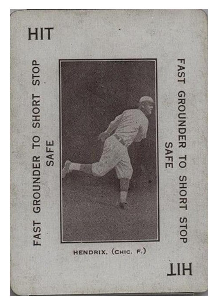 1914 Polo Grounds Game Claude Hendrix card