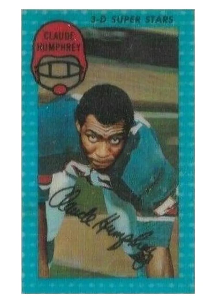 1971 Kellogg's Claude Humphrey #47 card