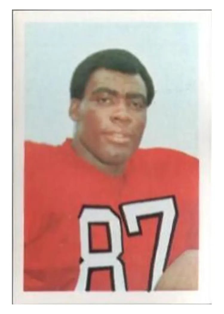 1972 NFLPA Wonderful World Stamps Claude Humphrey #6 card