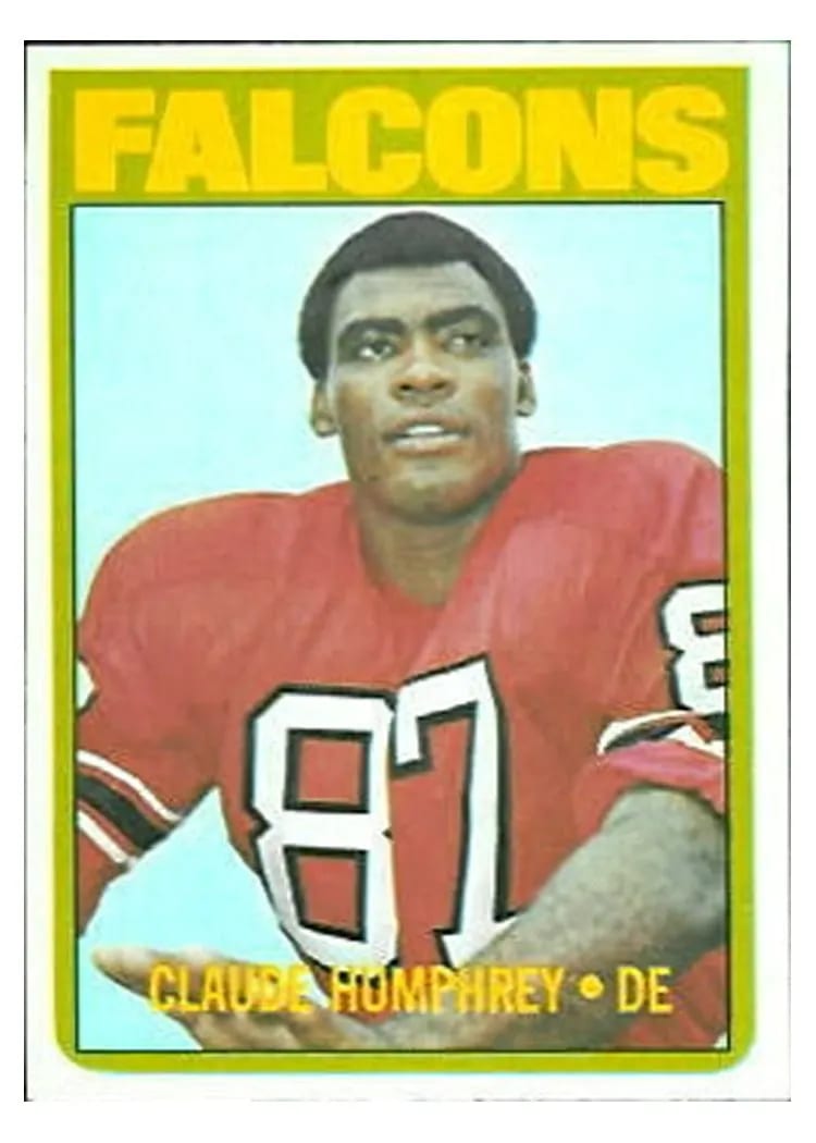 1972 Topps Claude Humphrey #75 card