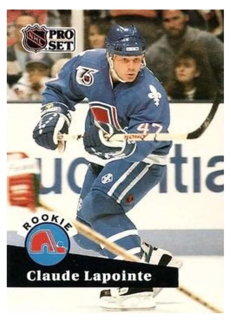 1991 Pro Set Claude Lapointe #556 card