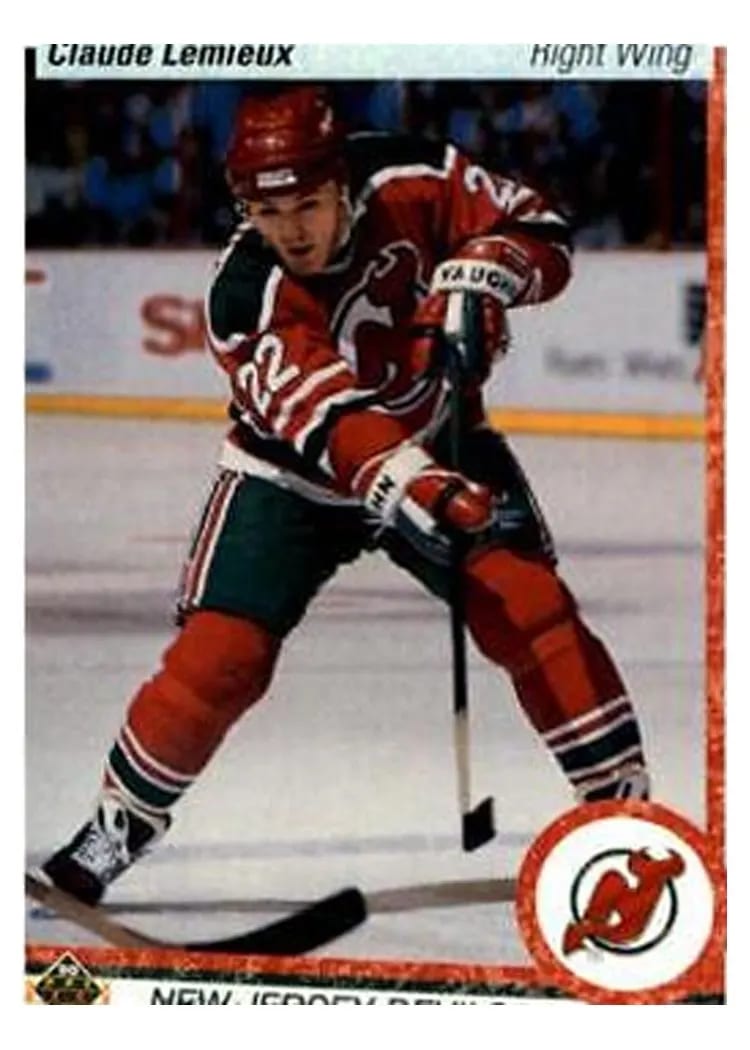 1990 Upper Deck Claude Lemieux #447 card