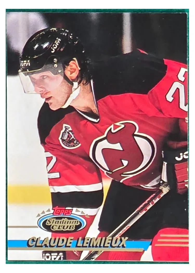 1993 Stadium Club Claude Lemieux #39 card