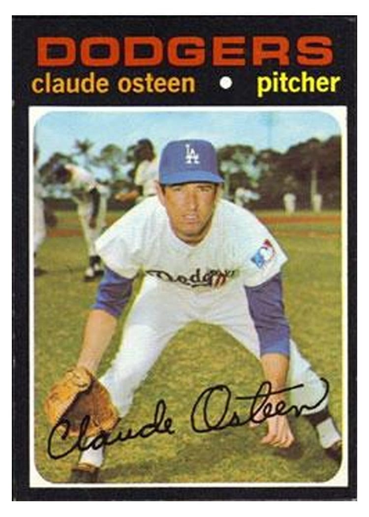 1971 Topps Claude Osteen #10 card
