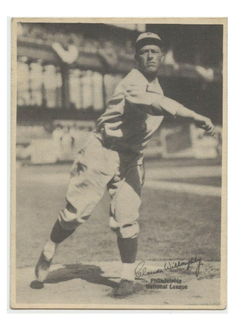 1929 R316 Kashin Publications Claude Willoughby card