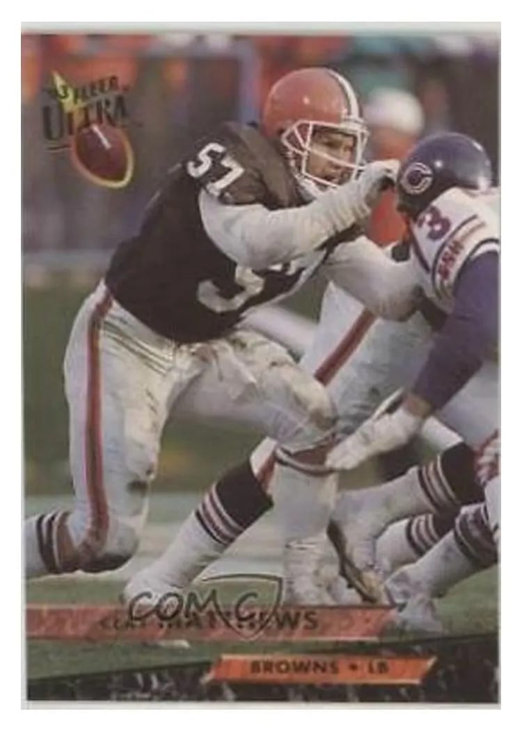 1993 Ultra Clay Matthews #80 card