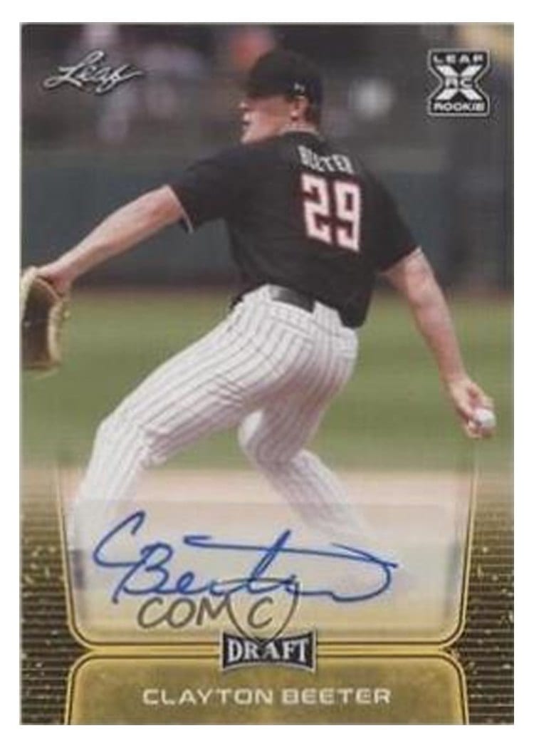 2020 Leaf Draft Retail Autographs Clayton Beeter #BA-CB1 card