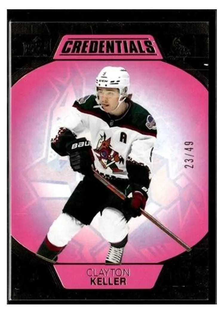 2022-23 Upper Deck Credentials Base Set Clayton Keller #4 card