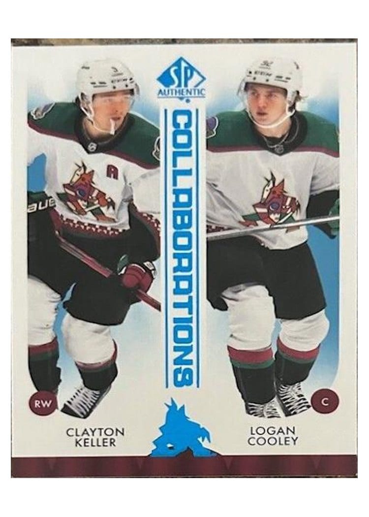 2023 SP Authentic Collaborations Clayton Keller / Logan Cooley #C-9 card