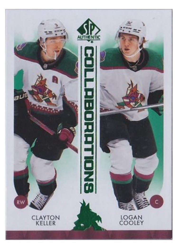 2023 SP Authentic Collaborations Clayton Keller / Logan Cooley #C-9 card