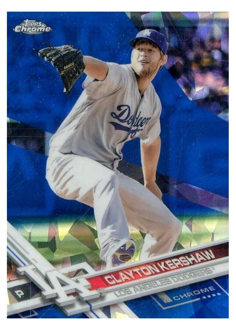 2017 Topps Chrome Sapphire Edition Base Set Clayton Kershaw #50 card