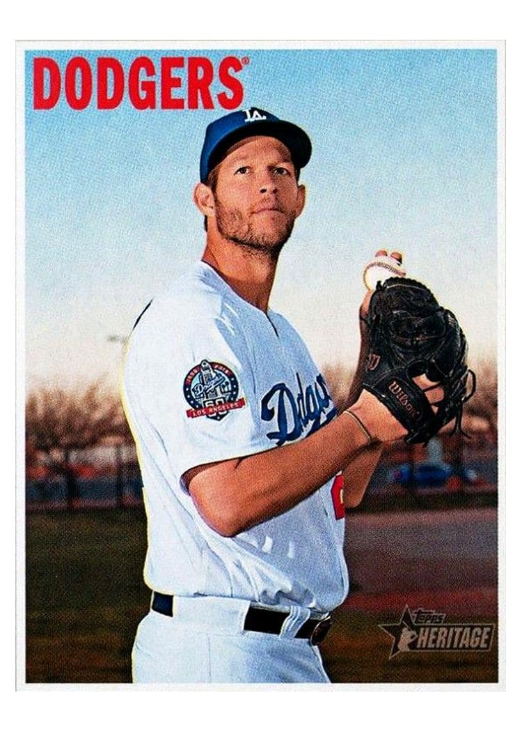 2019 Topps Heritage Base Set Clayton Kershaw #490 card