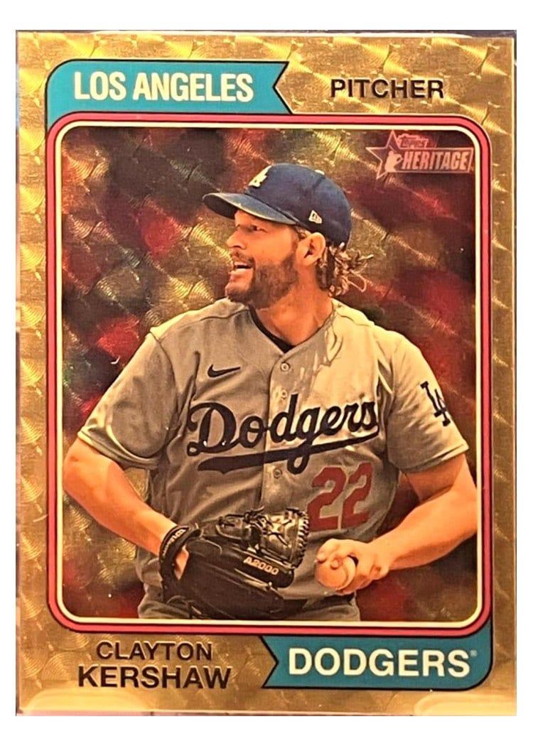 2023 Topps Heritage Base Set Clayton Kershaw #641 card