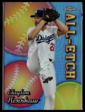 2024 Topps Chrome Logofractor Edition Chrome All-Etch Clayton Kershaw #CAEL-13 card