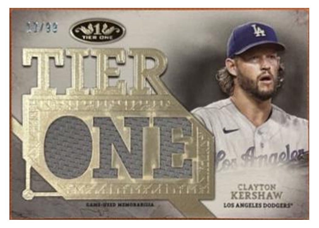 2024 Topps Tier One Die-Cut Relics Clayton Kershaw #T1RD-CK card
