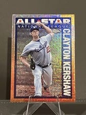2025 Topps 1990 Topps Baseball All Stars Chrome Refractor Clayton Kershaw #90ASC-27 card