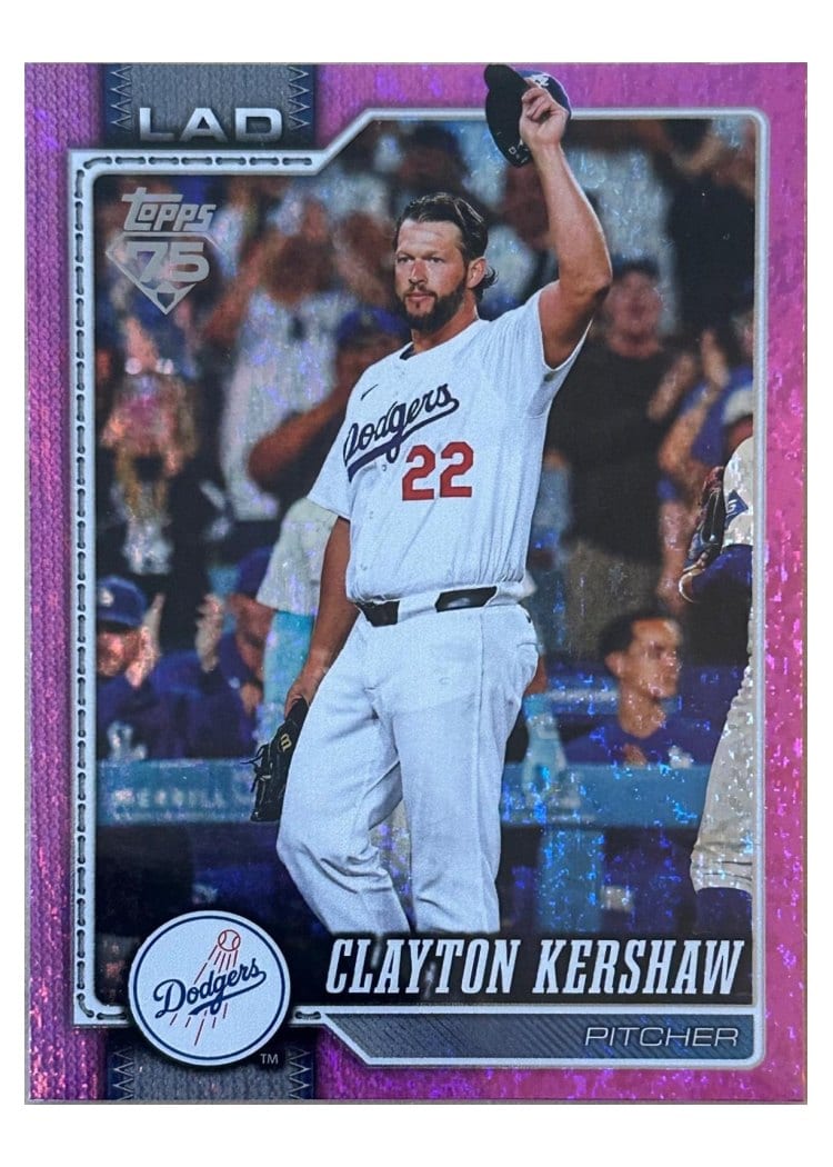 2026 Topps Clayton Kershaw Pink Holo #22 card