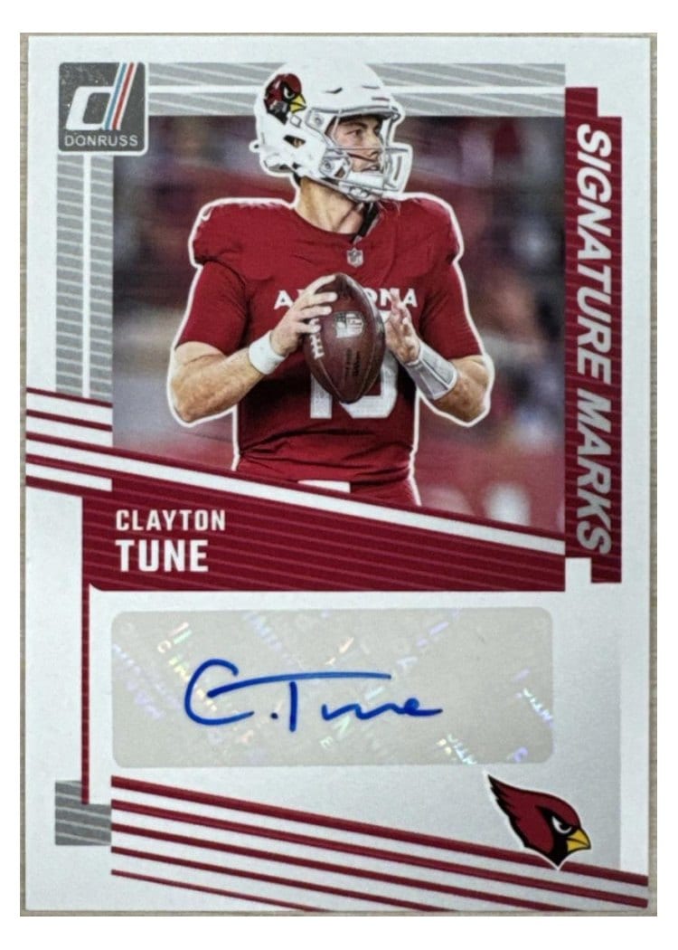 2025 Donruss Signature Marks Clayton Tune #SM-CTE card