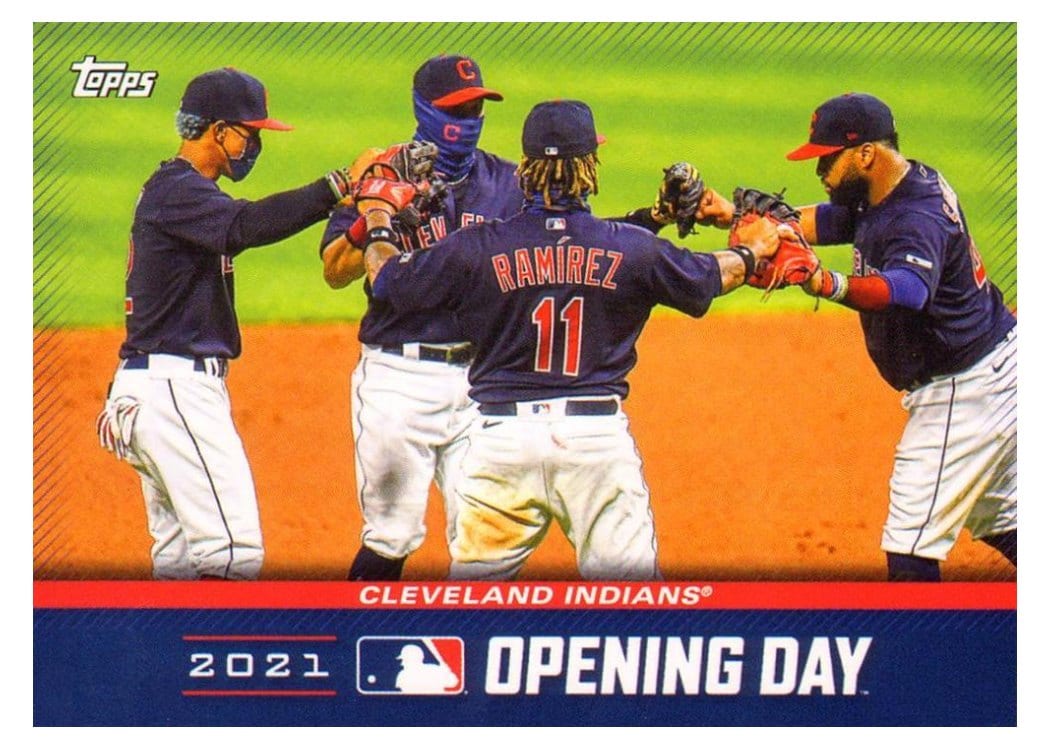 2021 Topps Opening Day Opening Day Cleveland Indians #OD-5 card