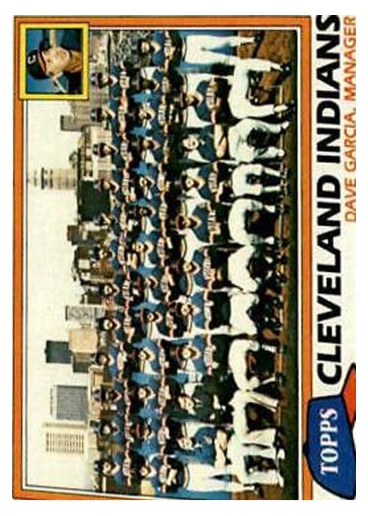 1981 Topps Cleveland Indians / Dave Garcia #665 card