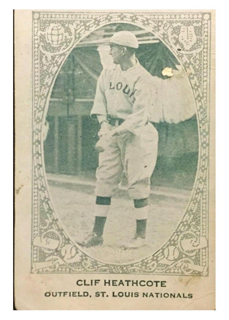 1922 E120 American Caramel Clif Heathcote card