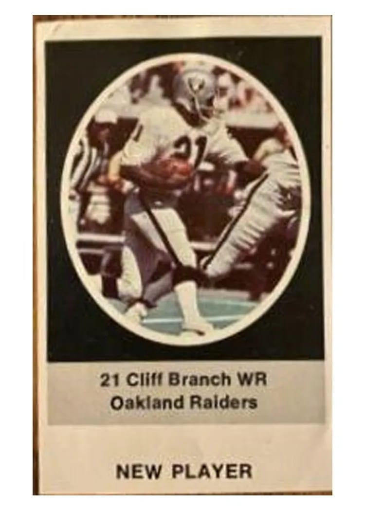 1972 Sunoco Stamps Update Cliff Branch