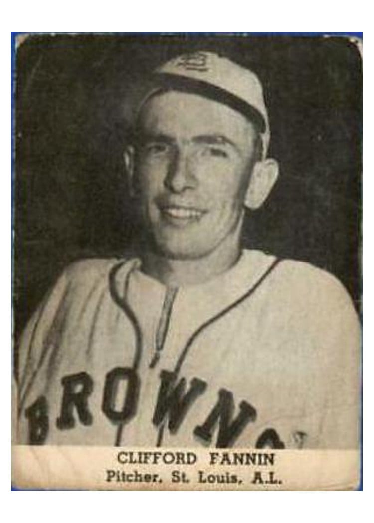 1947 Tip Top Bread Clifford Fannin card