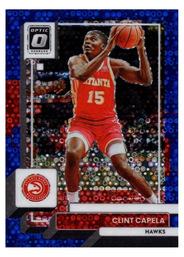 2022-23 Donruss Optic Base Set Clint Capela Fast Break Blue #154 card