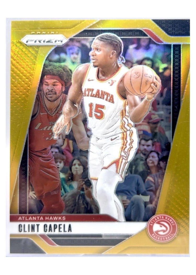 2024-25 Panini Prizm Base Set Clint Capela Gold #161 card