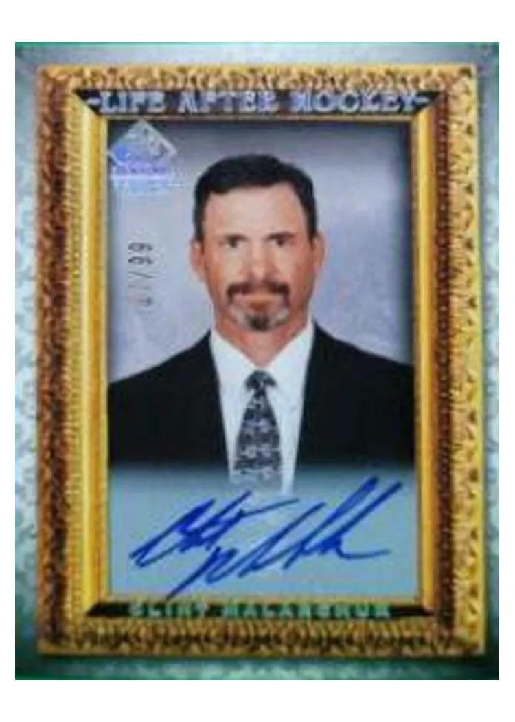 2020-21 SP Signature Edition Legends Life After Hockey Clint Malarchuk #LA-9 card