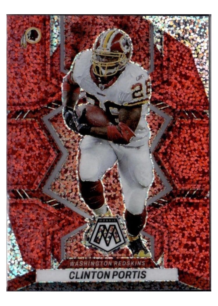 2022 Panini Mosaic Base Set Clinton Portis Red Sparkle #200 card
