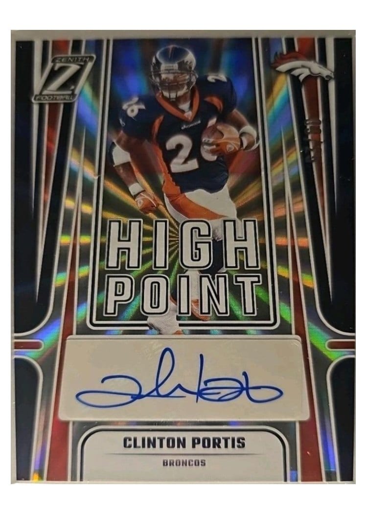 2024 Panini Zenith High Point Signatures Clinton Portis #HPS-CPS card