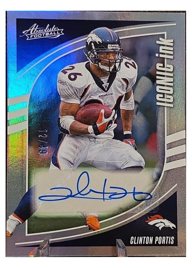 2025 Panini Absolute Iconic Ink Clinton Portis #II-CPS card