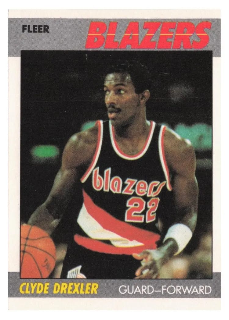 1987 Fleer Clyde Drexler #30 card
