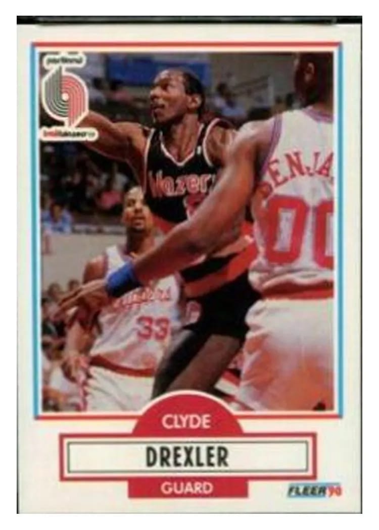 1990 Fleer Clyde Drexler #154 card