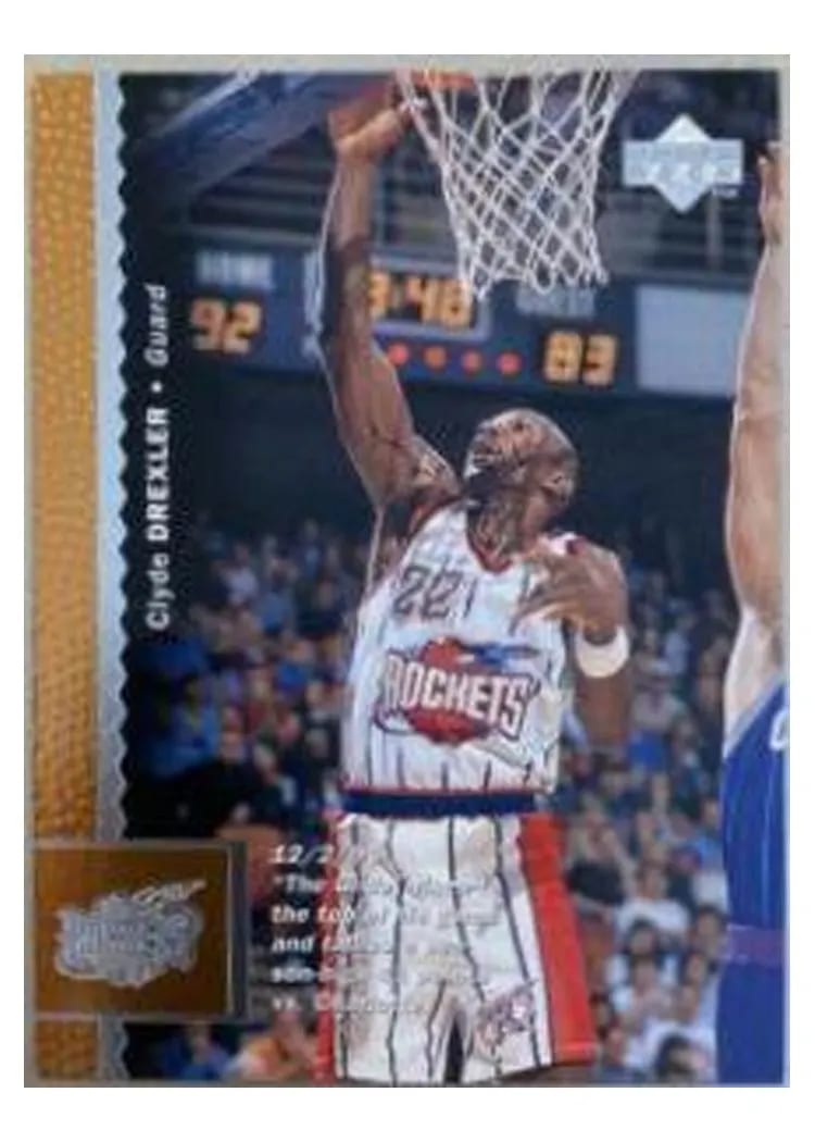 1996 Upper Deck Clyde Drexler #44 card