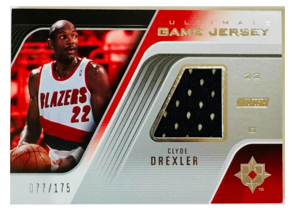 2004 Upper Deck Ultimate Collection Game Patch Clyde Drexler #UGP-CD card