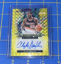 2025-26 Finest Electrifying Signatures Clyde Drexler #ESG-CD
