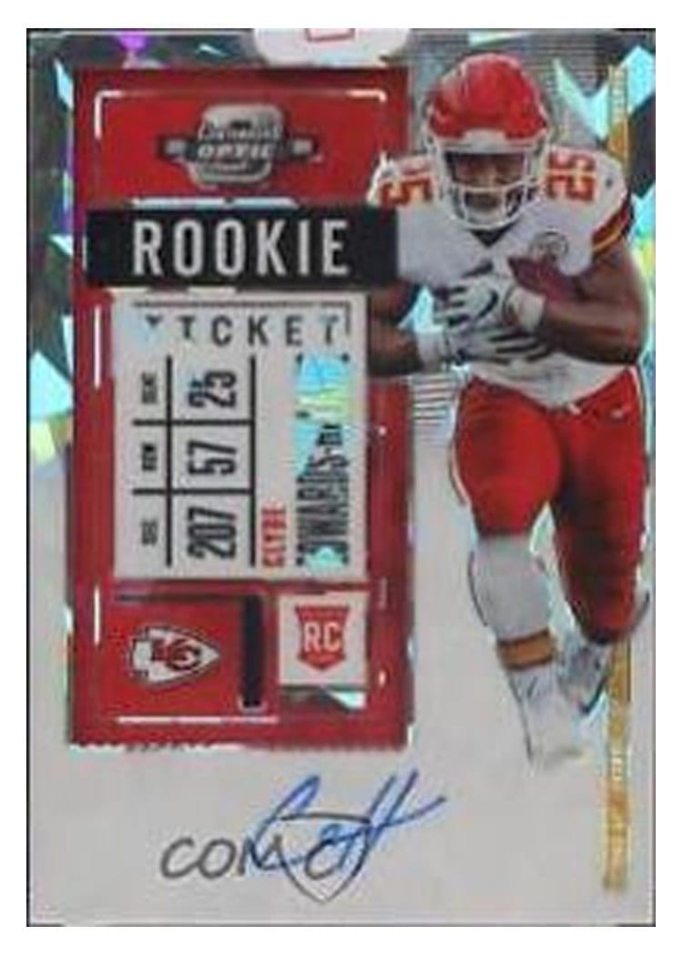 2020 Panini Contenders Optic Base Set Clyde Edwards-Helaire #112 card
